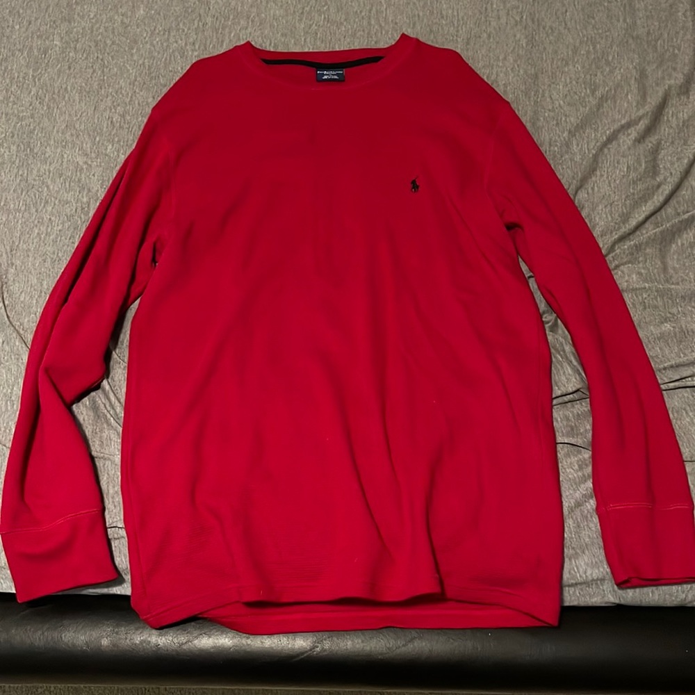 Polo thermal long sleeve shirt.